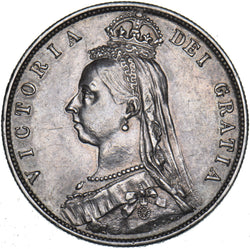 1887 Halfcrown - Victoria British Silver Coin - Very Nice