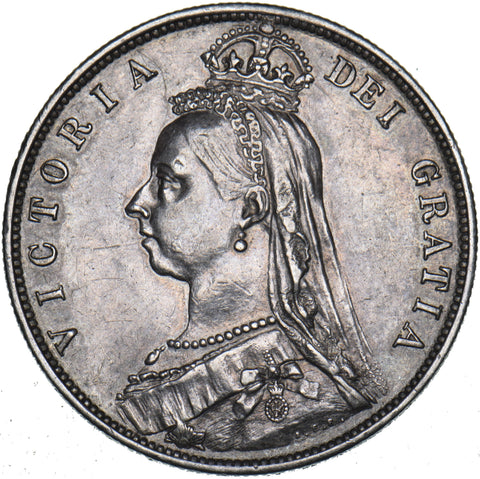 1887 Halfcrown - Victoria British Silver Coin - Very Nice
