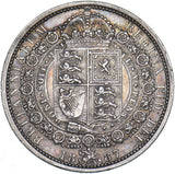 1887 Halfcrown - Victoria British Silver Coin - Very Nice