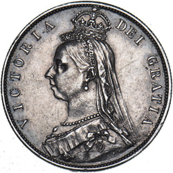 1888 Halfcrown - Victoria British Silver Coin - Very Nice