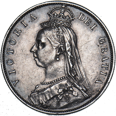 1888 Halfcrown - Victoria British Silver Coin - Very Nice