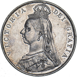 1890 Halfcrown - Victoria British Silver Coin - Very Nice