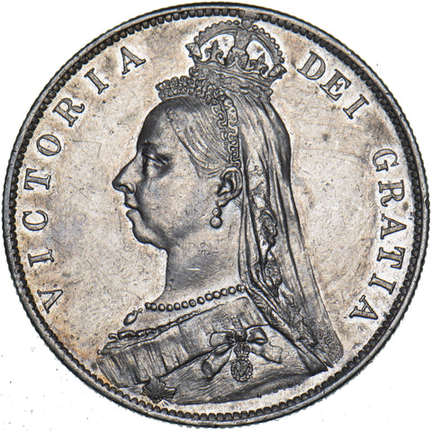 1890 Halfcrown - Victoria British Silver Coin - Very Nice