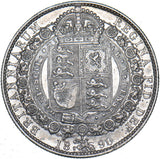 1890 Halfcrown - Victoria British Silver Coin - Very Nice