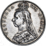 1891 Halfcrown - Victoria British Silver Coin - Nice