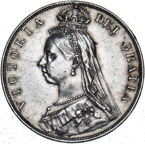 1891 Halfcrown - Victoria British Silver Coin - Nice