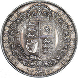 1891 Halfcrown - Victoria British Silver Coin - Nice