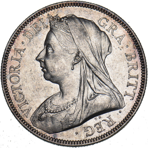 1893 Halfcrown - Victoria British Silver Coin - Nice