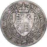 1898 Halfcrown - Victoria British Silver Coin
