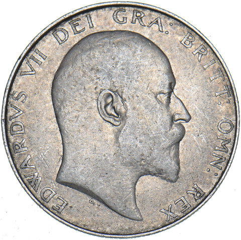 1908 Halfcrown - Edward VII British Silver Coin