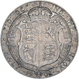 1908 Halfcrown - Edward VII British Silver Coin
