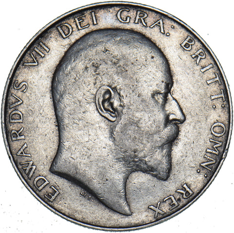 1909 Halfcrown - Edward VII British Silver Coin