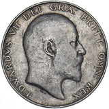 1910 Halfcrown - Edward VII British Silver Coin