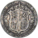 1910 Halfcrown - Edward VII British Silver Coin