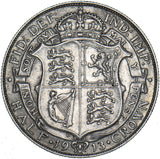 1913 Halfcrown - George V British Silver Coin - Nice