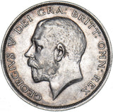 1915 Halfcrown - George V British Silver Coin - Nice