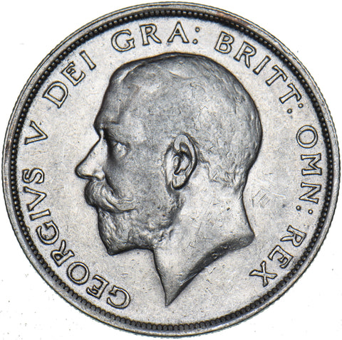 1916 Halfcrown - George V British Silver Coin - Nice