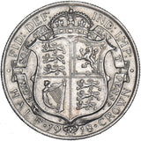 1918 Halfcrown - George V British Silver Coin - Very Nice