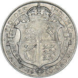 1920 Halfcrown - George V British Silver Coin - Very Nice