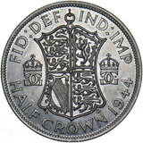 1944 Halfcrown - George VI British Silver Coin - Superb