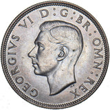 1944 Halfcrown - George VI British Silver Coin - Superb
