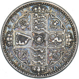 1849 Godless Florin - Victoria British Silver Coin - Nice