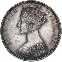 1849 Godless Florin - Victoria British Silver Coin - Very Nice