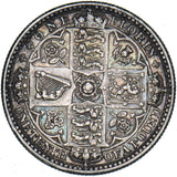 1849 Godless Florin - Victoria British Silver Coin - Very Nice