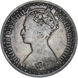 1872 Gothic Florin (Die no. 44) - Victoria British Silver Coin