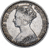 1872 Gothic Florin (Die no. 81) - Victoria British Silver Coin - Nice