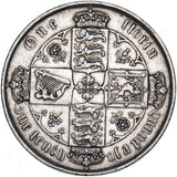 1872 Gothic Florin (Die no. 81) - Victoria British Silver Coin - Nice