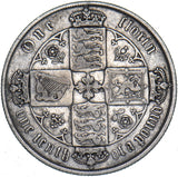 1873 Gothic Florin (Die no. 219) - Victoria British Silver Coin