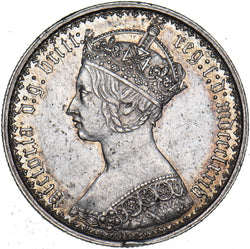 1874 Gothic Florin (Die no. 29) - Victoria British Silver Coin - Very Nice