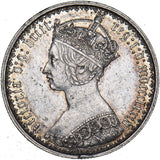 1874 Gothic Florin (Die no. 29) - Victoria British Silver Coin - Very Nice