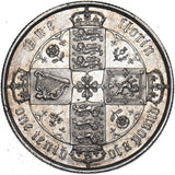 1874 Gothic Florin (Die no. 29) - Victoria British Silver Coin - Very Nice