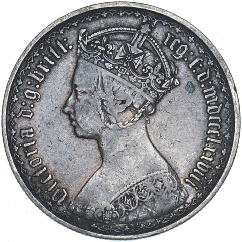 1878 Gothic Florin (Die no. 31) - Victoria British Silver Coin - Nice