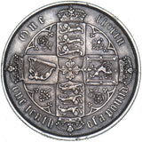 1884 Gothic Florin - Victoria British Silver Coin - Nice