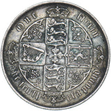 1884 Gothic Florin - Victoria British Silver Coin - Very Nice