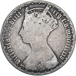 1885 Gothic Florin - Victoria British Silver Coin
