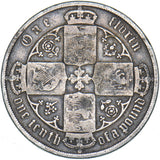 1885 Gothic Florin - Victoria British Silver Coin