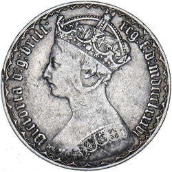 1886 Gothic Florin - Victoria British Silver Coin