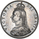 1887 Florin - Victoria British Silver Coin - Superb