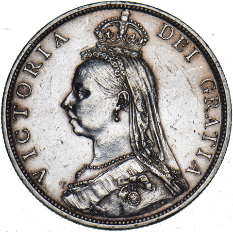 1892 Florin - Victoria British Silver Coin - Nice