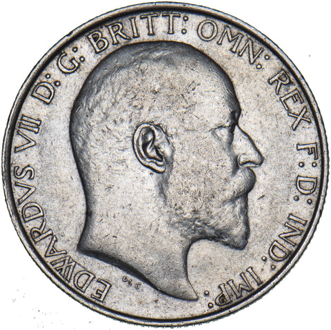 1906 Florin - Edward VII British Silver Coin - Nice