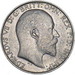 1910 Florin - Edward VII British Silver Coin - Very Nice