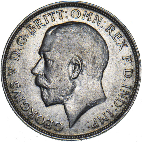 1911 Florin - George V British Silver Coin - Nice