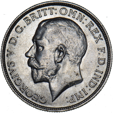 1916 Florin - George V British Silver Coin - Superb