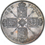 1916 Florin - George V British Silver Coin - Very Nice