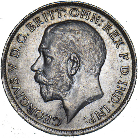 1918 Florin - George V British Silver Coin - Very Nice
