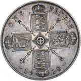 1918 Florin - George V British Silver Coin - Nice